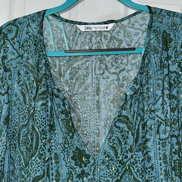 Zara Metallic Thread Mini Dress - Picture 3 of 6